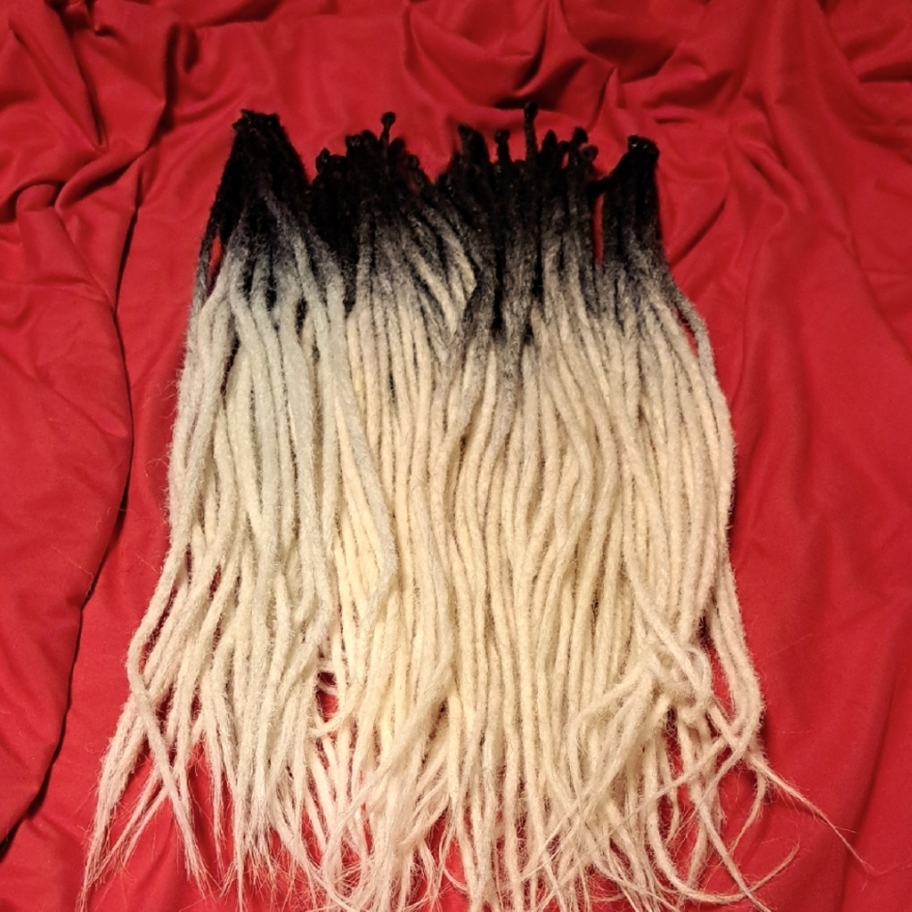 Blond & Black/Grayish OMBRE S.E. DREADS SET #2